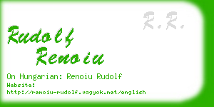 rudolf renoiu business card
